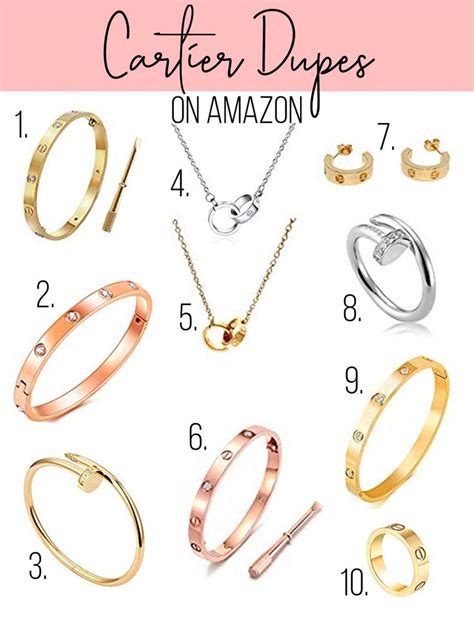 cartier love ring amazon dupe|cartier love earrings dupe amazon.